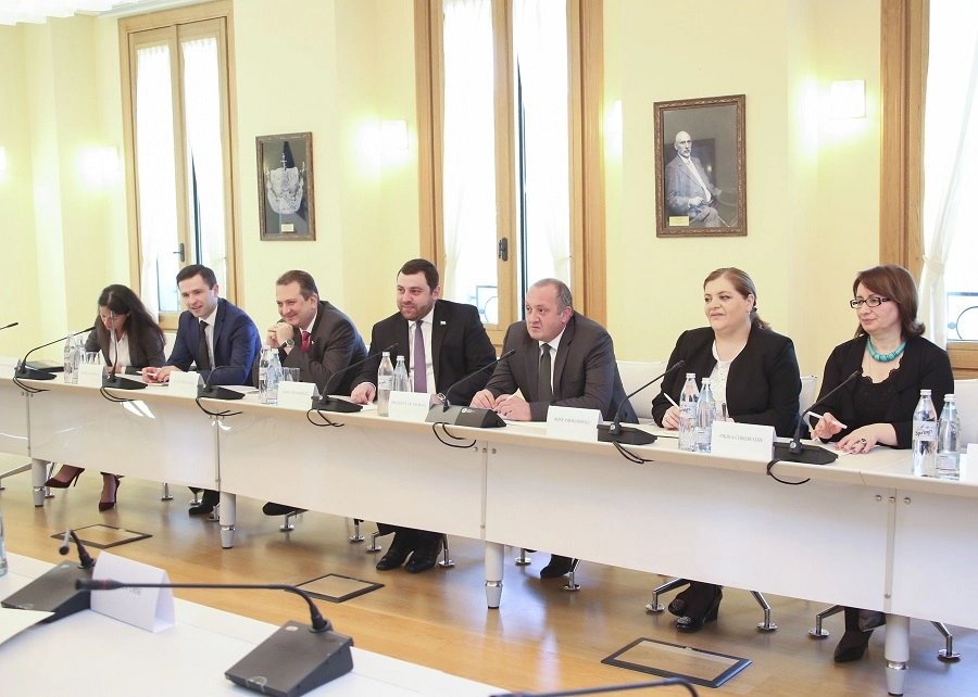 საქართველოს პრეზიდენტი ევროპის საბჭოს საპარლამენტო ასამბლეის  თანამომხსენებლებს შეხვდა