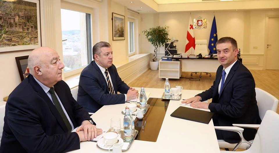 გიორგი კვირიკაშვილი ევროპის საბჭოს ოფისის ხელმძღვანელს, კრისტიან ურსეს შეხვდა