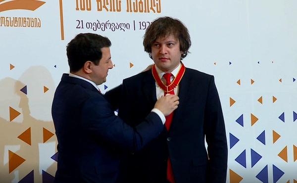 ირაკლი კობახიძე თავისუფლების საპარლამენტო ორდენით დაჯილდოვდა