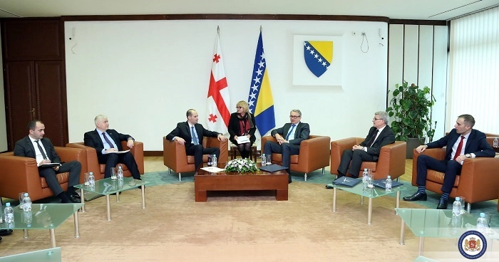 მიხელ ჯანელიძე ბოსნია და ჰერცოგოვინას მინისტრთა საბჭოს თავმჯდომარეს შეხვდა